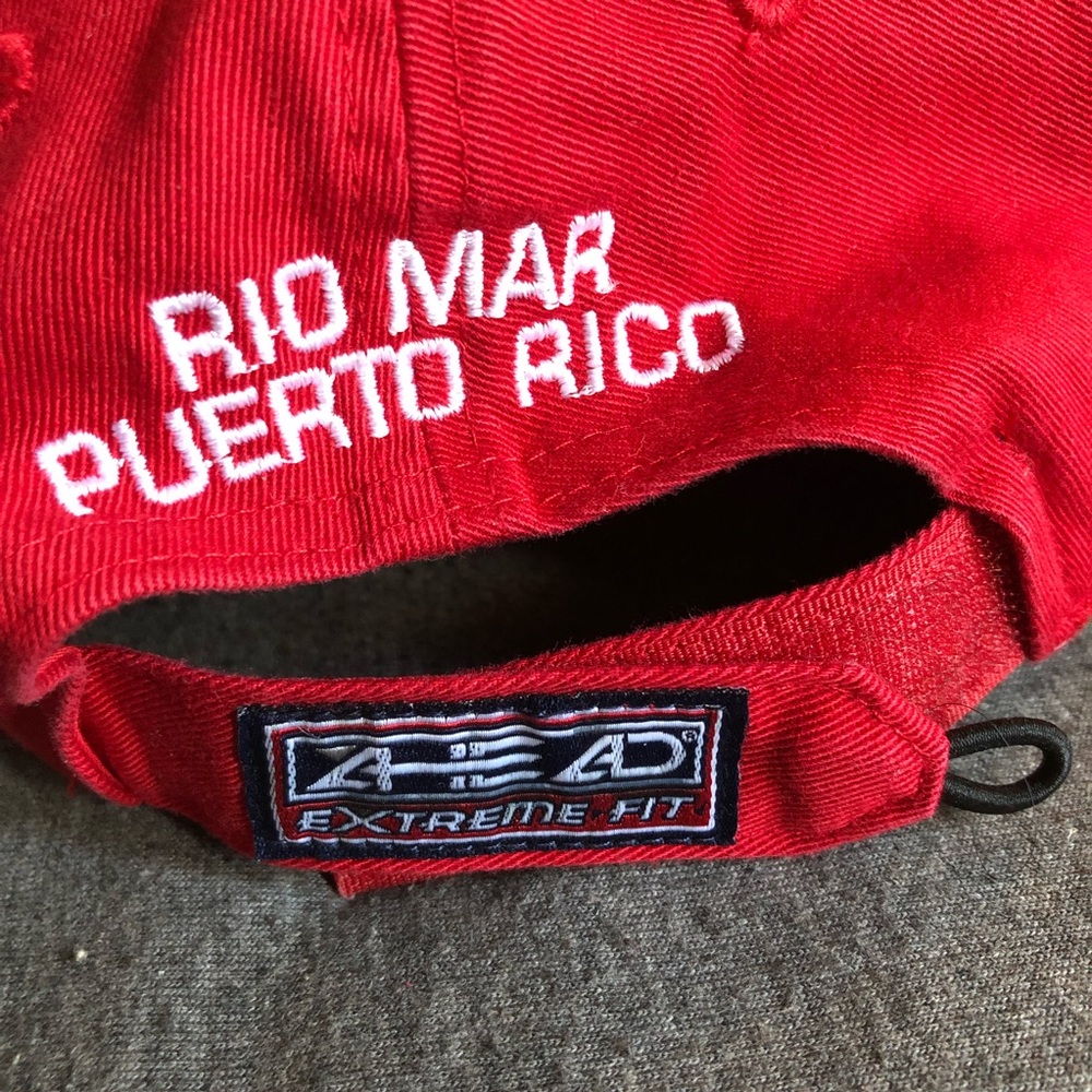 Red Rio Del Mar embroidered iguana / lizard golf hat - Picture 7 of 13